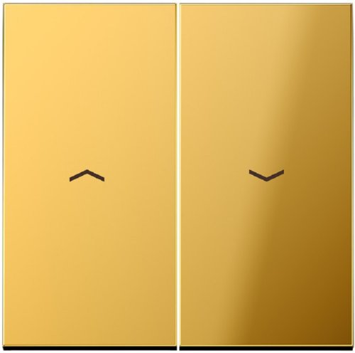 Лицевая панель Jung LS990 metal для 2-кл. выключателя жалюзи золото картинка